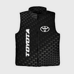 Женский жилет Toyota карбоновый фон