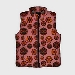 Женский жилет Мандалы на сливовом фоне