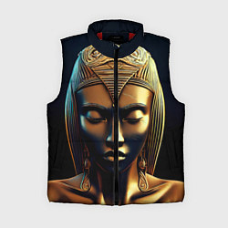 Женский жилет Нейросеть - золотая статуя египетской царицы