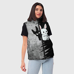 Женский жилет Теневой зайка, цвет: 3D-черный — фото 2