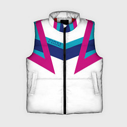 Женский жилет FIRM белый спортик, цвет: 3D-красный