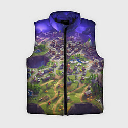 Женский жилет Фортнайт карта, цвет: 3D-черный