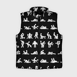 Женский жилет Камасутра - позы любви, цвет: 3D-светло-серый