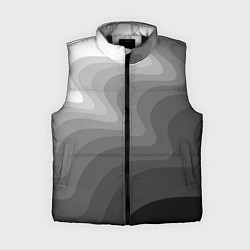 Женский жилет Черно белые волны