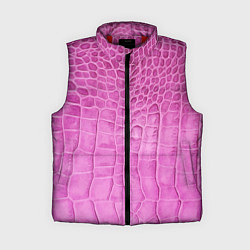 Женский жилет Кожа - текстура - pink, цвет: 3D-красный