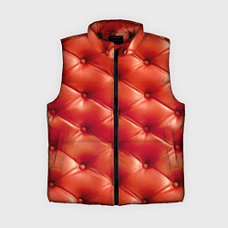 Женский жилет Quilted furniture leather