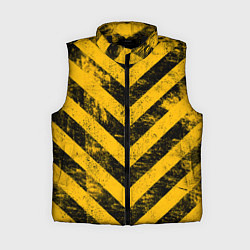 Женский жилет WARNING - желто-черные полосы, цвет: 3D-черный