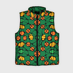 Женский жилет Контрастный абстрактный узор, цвет: 3D-черный