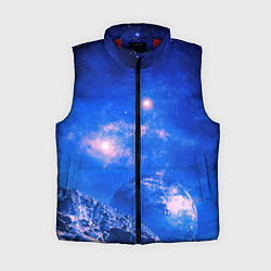 Женский жилет Бескрайний космос, цвет: 3D-красный