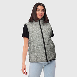 Женский жилет Шипение сломанного телевизора, цвет: 3D-черный — фото 2
