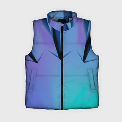 Женский жилет Светлые фигуры и листы, цвет: 3D-светло-серый