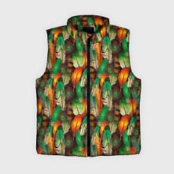 Женский жилет Павлиные перья