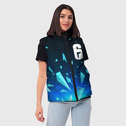 Женский жилет Rainbow Six взрыв частиц, цвет: 3D-черный — фото 2