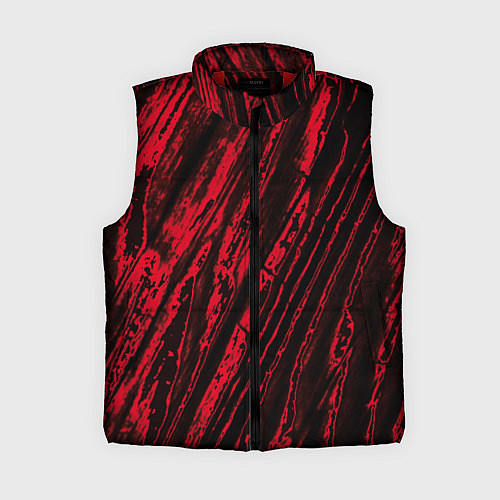 Женский жилет Красные полосы / 3D-Красный – фото 1