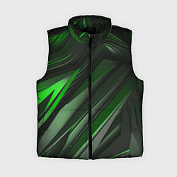 Женский жилет Green black abstract