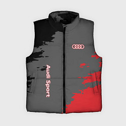 Женский жилет Audi sport grunge, цвет: 3D-черный