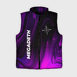 Женский жилет Megadeth violet plasma, цвет: 3D-черный