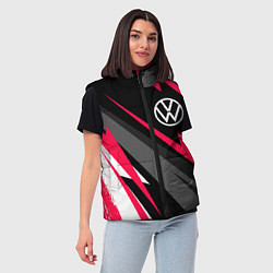 Женский жилет Volkswagen fast lines, цвет: 3D-черный — фото 2