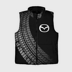 Женский жилет Mazda tire tracks, цвет: 3D-черный