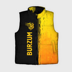 Женский жилет Burzum - gold gradient: по-вертикали, цвет: 3D-черный