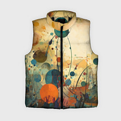 Женский жилет Абстрактная гранжевая композиция с пятнами: арт не