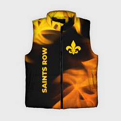 Женский жилет Saints Row - gold gradient: надпись, символ
