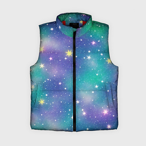 Женский жилет Космическое сияние волшебное / 3D-Красный – фото 1