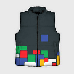 Женский жилет Падающий блок тетрис