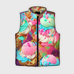 Женский жилет Сладкая жизнь, цвет: 3D-светло-серый