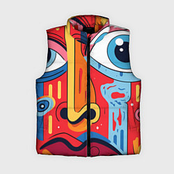 Женский жилет Пристальный взгляд, цвет: 3D-красный