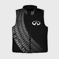 Женский жилет Infiniti tire tracks, цвет: 3D-черный