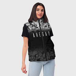 Женский жилет С аниме ахегао, цвет: 3D-черный — фото 2