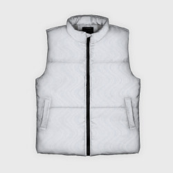 Женский жилет Волны светло-серый, цвет: 3D-светло-серый