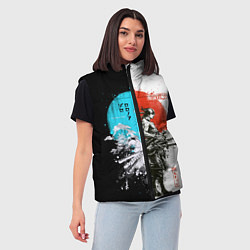 Женский жилет Зоро в инверсии - One Piece, цвет: 3D-черный — фото 2