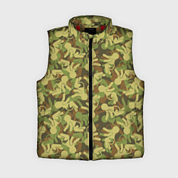 Женский жилет Малыши камуфляж, цвет: 3D-красный