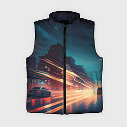 Женский жилет Городской трафик, цвет: 3D-черный
