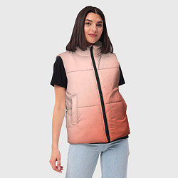 Женский жилет Градиент персиковый, цвет: 3D-светло-серый — фото 2