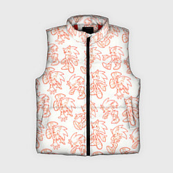 Женский жилет Паттерн Sonic, цвет: 3D-красный