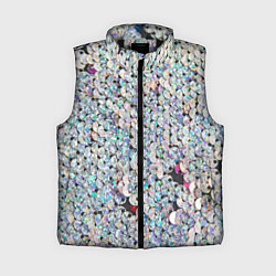 Женский жилет Вся в пайетках, цвет: 3D-черный