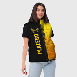 Женский жилет Placebo - gold gradient: по-вертикали, цвет: 3D-черный — фото 2