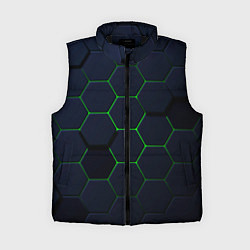 Женский жилет Honeycombs green