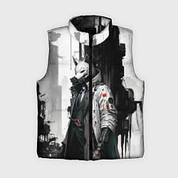 Женский жилет Охотник в маске кицунэ, цвет: 3D-черный