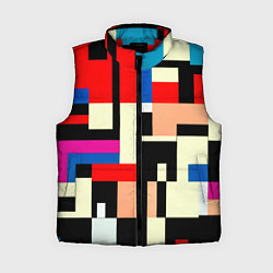 Женский жилет Кубическое измерение, цвет: 3D-красный