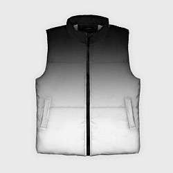 Женский жилет Black and white gradient, цвет: 3D-светло-серый