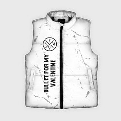 Женский жилет Bullet For My Valentine glitch на светлом фоне: по, цвет: 3D-черный