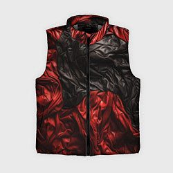 Женский жилет Black red texture