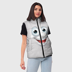 Женский жилет Милая улыбка, цвет: 3D-красный — фото 2