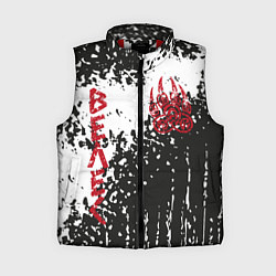 Женский жилет Лапа медведя, цвет: 3D-красный