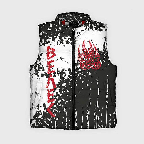 Женский жилет Лапа медведя / 3D-Красный – фото 1