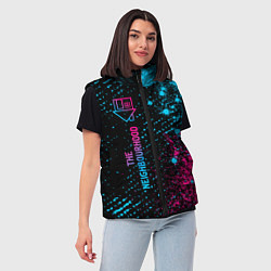 Женский жилет The Neighbourhood - neon gradient: по-вертикали, цвет: 3D-черный — фото 2